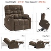image:imageMCombo Dual Motor Power Lift Recliner Chair for Elderly Lay Flat Lift Chair with Dual Heating and Massage Extra Wide Lift Recliner for Big and Tall Fabric R7070 BrownCoffee