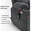 image:imageMCombo Dual Motor Power Lift Recliner Chair for Elderly Lay Flat Lift Chair with Dual Heating and Massage Extra Wide Lift Recliner for Big and Tall Fabric R7070 BrownDark Grey