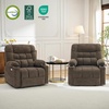 image:imageMCombo Dual Motor Power Lift Recliner Chair for Elderly Lay Flat Lift Chair with Dual Heating and Massage Extra Wide Lift Recliner for Big and Tall Fabric R7070 BrownCoffee