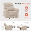 image:imageMCombo Dual Motor Power Lift Recliner Chair with Massage and Heat for Elderly USB Ports Lay Flat Fabric 7666 BeigeBeige
