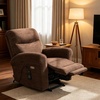 image:imageMCombo Dual Motor Power Lift Recliner Chair with Massage and Heat for Elderly USB Ports Lay Flat Fabric 7666 BeigeDark Brown