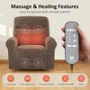 image:imageMCombo Dual Motor Power Lift Recliner Chair with Massage and Heat for Elderly USB Ports Lay Flat Fabric 7666 BeigeDark Brown