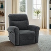 image:imageMCombo Dual Motor Power Lift Recliner Chair with Massage and Heat for Elderly USB Ports Lay Flat Fabric 7666 BeigeDark Grey