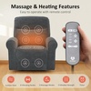 image:imageMCombo Dual Motor Power Lift Recliner Chair with Massage and Heat for Elderly USB Ports Lay Flat Fabric 7666 BeigeDark Grey