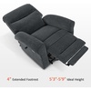 image:imageMCombo Dual Motor Power Lift Recliner Chair with Massage and Heat for Elderly USB Ports Lay Flat Fabric 7666 BeigeDark Grey
