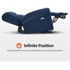 image:imageMCombo Dual Motor Power Lift Recliner Chair with Massage and Heat for Elderly USB Ports Lay Flat Fabric 7666 BeigeNavy Blue