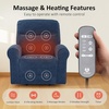 image:imageMCombo Dual Motor Power Lift Recliner Chair with Massage and Heat for Elderly USB Ports Lay Flat Fabric 7666 BeigeNavy Blue