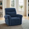 image:imageMCombo Dual Motor Power Lift Recliner Chair with Massage and Heat for Elderly USB Ports Lay Flat Fabric 7666 BeigeNavy Blue