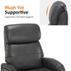 image:imageMCombo Dual Motor Power Recliner Chair for Adults Modern Faux Leather Electric Swivel Recliner with USB Charging Heavy Duty Adjustable Lounge Chair for Living Room amp Bedroom 4610 Grey