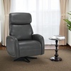 image:imageMCombo Dual Motor Power Recliner Chair for Adults Modern Faux Leather Electric Swivel Recliner with USB Charging Heavy Duty Adjustable Lounge Chair for Living Room amp Bedroom 4610 Grey