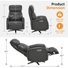 image:imageMCombo Dual Motor Power Recliner Chair for Adults Modern Faux Leather Electric Swivel Recliner with USB Charging Heavy Duty Adjustable Lounge Chair for Living Room amp Bedroom 4610 Grey