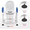 image:imageMCombo Electric Toilet Seat Lift with Padded Arms for Elderly and Disabled Power Toilet Incline Lift in Bathroom Support to 320lbs SEC212WMedium  Fully Assemble Needed