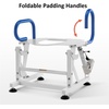 image:imageMCombo Electric Toilet Seat Lift with Padded Arms for Elderly and Disabled Power Toilet Incline Lift in Bathroom Support to 320lbs SEC212WMedium  Fully Assemble Needed