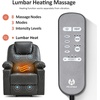 image:imageMCombo Extra Wide Power Lift Recliner Chair for Elderly Lift Chair with Heat and Massage for Big People USBampType C Ports Cup Holders Faux Leather R7045 Grey MediumWideGrey