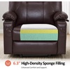 image:imageMCombo Extra Wide Power Lift Recliner Chair for Elderly Lift Chair with Heat and Massage for Big People USBampType C Ports Cup Holders Faux Leather R7045 Grey MediumWideDark Brown