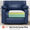 image:imageMCombo Extra Wide Power Lift Recliner Chair for Elderly Lift Chair with Heat and Massage for Big People USBampType C Ports Cup Holders Faux Leather R7045 Grey MediumWideBlue