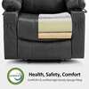 image:imageMCombo Extra Wide Power Lift Recliner Chair for Elderly Lift Chair with Heat and Massage for Big People USBampType C Ports Cup Holders Faux Leather R7045 Grey MediumWideGrey