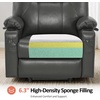 image:imageMCombo Extra Wide Power Lift Recliner Chair for Elderly Lift Chair with Heat and Massage for Big People USBampType C Ports Cup Holders Faux Leather R7045 Grey MediumWideGrey