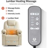 image:imageMCombo Extra Wide Power Lift Recliner Chair for Elderly Lift Chair with Heat and Massage for Big People USBampType C Ports Cup Holders Faux Leather R7045 Grey MediumWideCream White