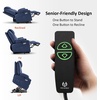 image:imageMCombo Extra Wide Power Lift Recliner Chair for Elderly Lift Chair with Heat and Massage for Big People USBampType C Ports Cup Holders Faux Leather R7045 Grey MediumWideBlue