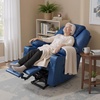 image:imageMCombo Extra Wide Power Lift Recliner Chair for Elderly Lift Chair with Heat and Massage for Big People USBampType C Ports Cup Holders Faux Leather R7045 Grey MediumWideBlue