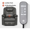 image:imageMCombo Extra Wide Power Lift Recliner Chair for Elderly Lift Chair with Heat and Massage for Big People USBampType C Ports Cup Holders Faux Leather R7045 Grey MediumWideGrey