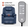 image:imageMCombo Extra Wide Power Lift Recliner Chair for Elderly Lift Chair with Heat and Massage for Big People USBampType C Ports Cup Holders Faux Leather R7045 Grey MediumWideBlue