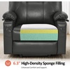 image:imageMCombo Extra Wide Power Lift Recliner Chair for Elderly Lift Chair with Heat and Massage for Big People USBampType C Ports Cup Holders Faux Leather R7045 Grey MediumWideGrey