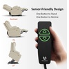 image:imageMCombo Extra Wide Power Lift Recliner Chair for Elderly Lift Chair with Heat and Massage for Big People USBampType C Ports Cup Holders Faux Leather R7045 Grey MediumWideCream White