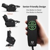 image:imageMCombo Extra Wide Power Lift Recliner Chair for Elderly Lift Chair with Heat and Massage for Big People USBampType C Ports Cup Holders Faux Leather R7045 Grey MediumWideBlack
