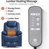 image:imageMCombo Extra Wide Power Lift Recliner Chair for Elderly Lift Chair with Heat and Massage for Big People USBampType C Ports Cup Holders Faux Leather R7045 Grey MediumWideBlue