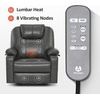 image:imageMCombo Extra Wide Power Lift Recliner Chair for Elderly Lift Chair with Heat and Massage for Big People USBampType C Ports Cup Holders Faux Leather R7045 Grey MediumWideGrey