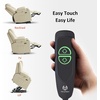 image:imageMCombo Extra Wide Power Lift Recliner Chair for Elderly Lift Chair with Heat and Massage for Big People USBampType C Ports Cup Holders Faux Leather R7045 Grey MediumWideCream White
