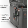 image:imageMCombo Extra Wide Power Lift Recliner Chair for Elderly Lift Chair with Heat and Massage for Big People USBampType C Ports Cup Holders Faux Leather R7045 Grey MediumWideGrey