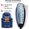 image:imageMCombo Extra Wide Power Lift Recliner Chair for Elderly Lift Chair with Heat and Massage for Big People USBampType C Ports Cup Holders Faux Leather R7045 Grey MediumWideBlue