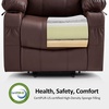 image:imageMCombo Extra Wide Power Lift Recliner Chair for Elderly Lift Chair with Heat and Massage for Big People USBampType C Ports Cup Holders Faux Leather R7045 Grey MediumWideLight Brown