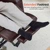 image:imageMCombo Extra Wide Power Lift Recliner Chair for Elderly Lift Chair with Heat and Massage for Big People USBampType C Ports Cup Holders Faux Leather R7045 Grey MediumWideDark Brown