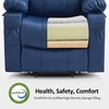 image:imageMCombo Extra Wide Power Lift Recliner Chair for Elderly Lift Chair with Heat and Massage for Big People USBampType C Ports Cup Holders Faux Leather R7045 Grey MediumWideBlue
