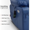 image:imageMCombo Extra Wide Power Lift Recliner Chair for Elderly Lift Chair with Heat and Massage for Big People USBampType C Ports Cup Holders Faux Leather R7045 Grey MediumWideBlue
