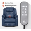 image:imageMCombo Extra Wide Power Lift Recliner Chair for Elderly Lift Chair with Heat and Massage for Big People USBampType C Ports Cup Holders Faux Leather R7045 Grey MediumWideBlue