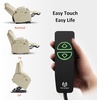 image:imageMCombo Extra Wide Power Lift Recliner Chair for Elderly Lift Chair with Heat and Massage for Big People USBampType C Ports Cup Holders Faux Leather R7045 Grey MediumWideCream White