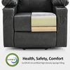 image:imageMCombo Extra Wide Power Lift Recliner Chair for Elderly Lift Chair with Heat and Massage for Big People USBampType C Ports Cup Holders Faux Leather R7045 Grey MediumWideGrey