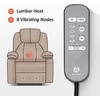 image:imageMCombo Extra Wide Power Lift Recliner Chair for Elderly Lift Chair with Heat and Massage for Big People USBampType C Ports Cup Holders Faux Leather R7045 Grey MediumWideLight Brown