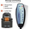 image:imageMCombo Extra Wide Power Lift Recliner Chair for Elderly Lift Chair with Heat and Massage for Big People USBampType C Ports Cup Holders Faux Leather R7045 Grey MediumWideGrey