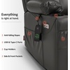 image:imageMCombo Extra Wide Power Lift Recliner Chair for Elderly Lift Chair with Heat and Massage for Big People USBampType C Ports Cup Holders Faux Leather R7045 Grey MediumWideGrey