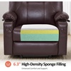 image:imageMCombo Extra Wide Power Lift Recliner Chair for Elderly Lift Chair with Heat and Massage for Big People USBampType C Ports Cup Holders Faux Leather R7045 Grey MediumWideDark Brown