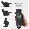 image:imageMCombo Extra Wide Power Lift Recliner Chair for Elderly Lift Chair with Heat and Massage for Big People USBampType C Ports Cup Holders Faux Leather R7045 Grey MediumWideBlack