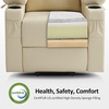 image:imageMCombo Extra Wide Power Lift Recliner Chair for Elderly Lift Chair with Heat and Massage for Big People USBampType C Ports Cup Holders Faux Leather R7045 Grey MediumWideCream White