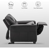 image:imageMCombo Kids Recliner Chair with Cup Holders for Boys and Girls RoomArmrest Sofa Couch with Cup Holder for ToddlersFaux Leather 7240 PinkBlack