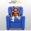 image:imageMCombo Kids Recliner Chair with Cup Holders for Boys and Girls RoomArmrest Sofa Couch with Cup Holder for ToddlersFaux Leather 7240 PinkNavy Blue